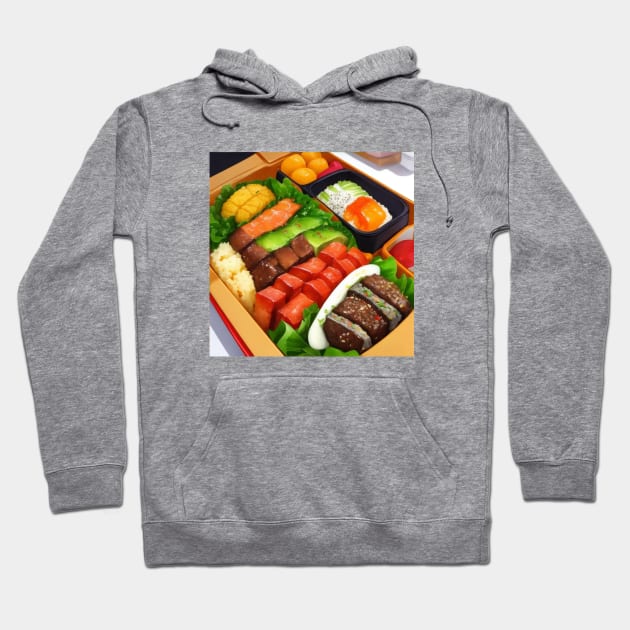 Bento Food Cuisine Kitchen Food Hoodie by Flowering Away